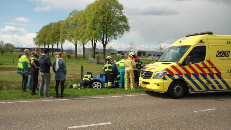 Bestuurster gewond bij ongeval