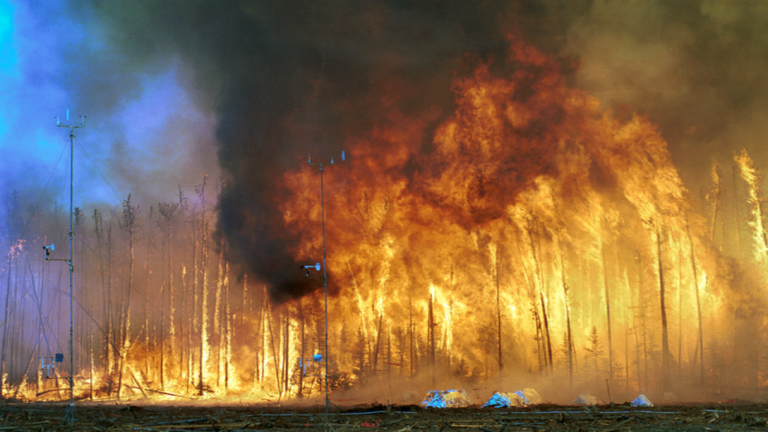 Code rood door brandgevaar