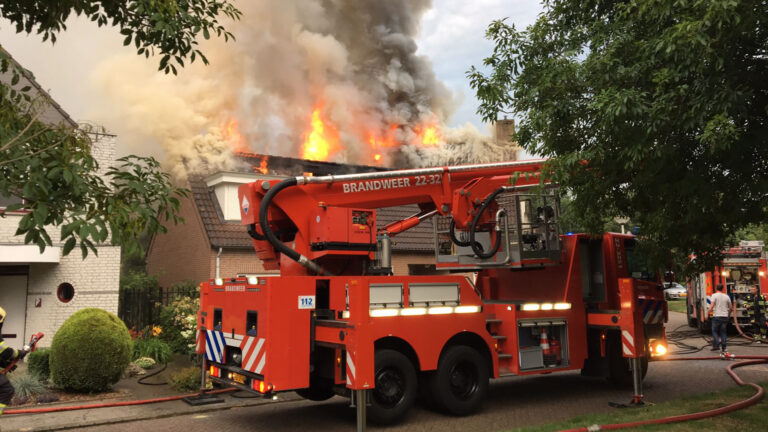 Grote brand in huis Torteltuin Deurne