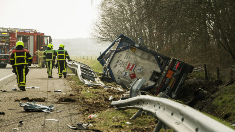 A67 tijdelijk afgesloten geweest