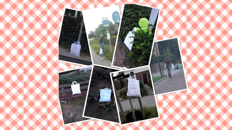 Heel Deurne hangt vol met mysterieuze tasjes