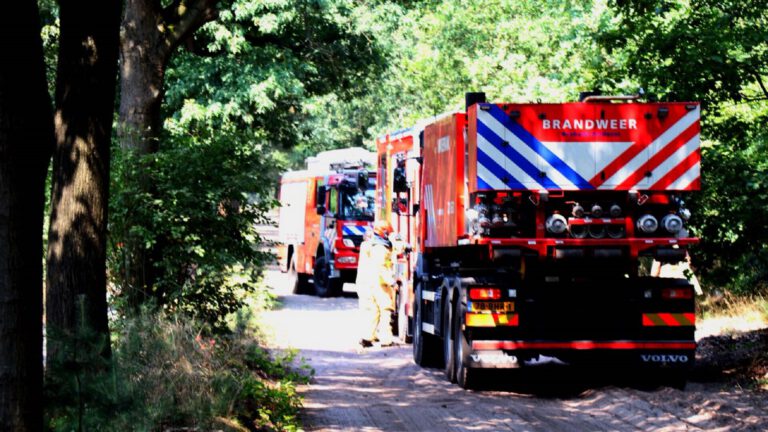 Bosbrand bij Rijntjesdijk in Vlierden