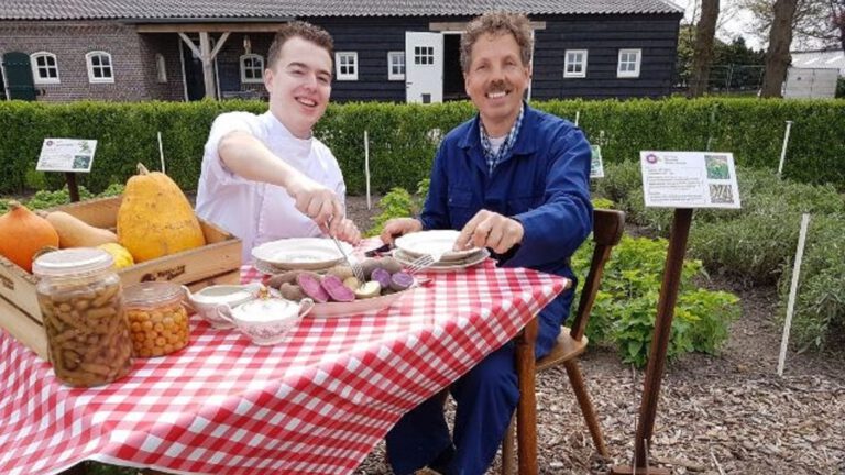 Dineren bij Kerkers en Van Hout in groentetuin