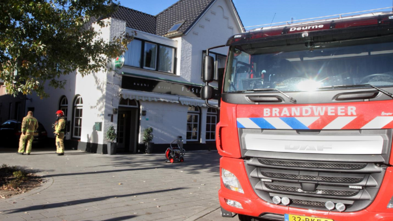 Keukenbrand bij restaurant aan Stationsstraat Deurne