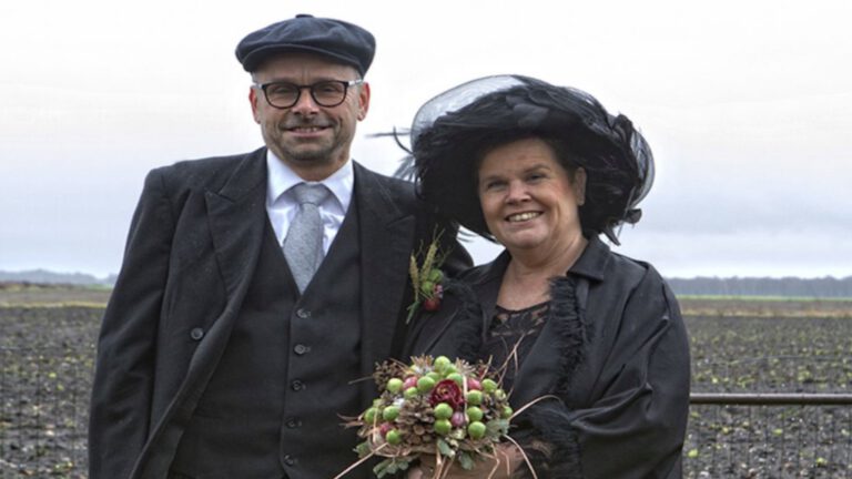 Tjeu en Margit Cuppen boerenbruidspaar De Pottenbakkers