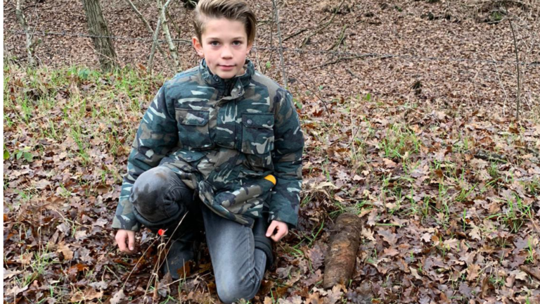 10-jarige Julian uit Deurne vindt explosief in Mariapeel