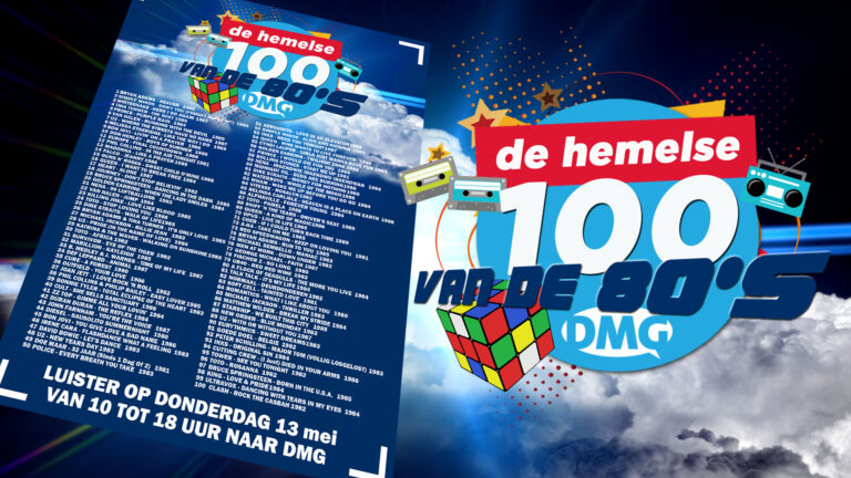 Luisteraars DMG Radio kiezen favoriete muziek uit de jaren ’80 voor de Hemelse 100