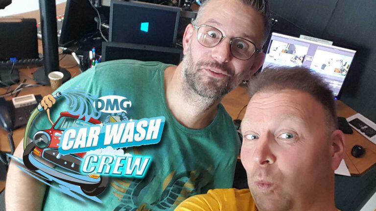 Radio-dj’s van DMG gaan de auto’s van luisteraars wassen