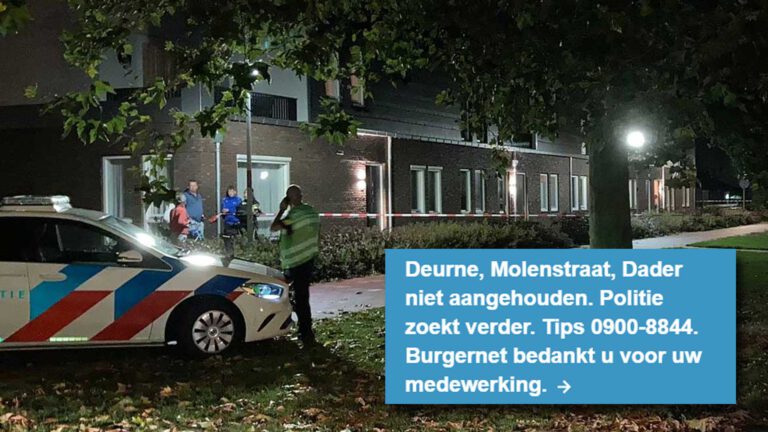 Dader beroving Hogeweg Deurne na zoektocht maandagavond niet gevonden