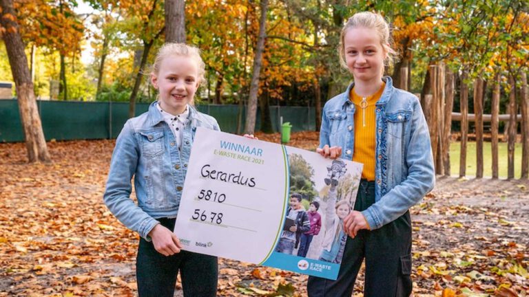 Leerlingen Gerardusschool Deurne winnaar van Blink E-waste Race 2021