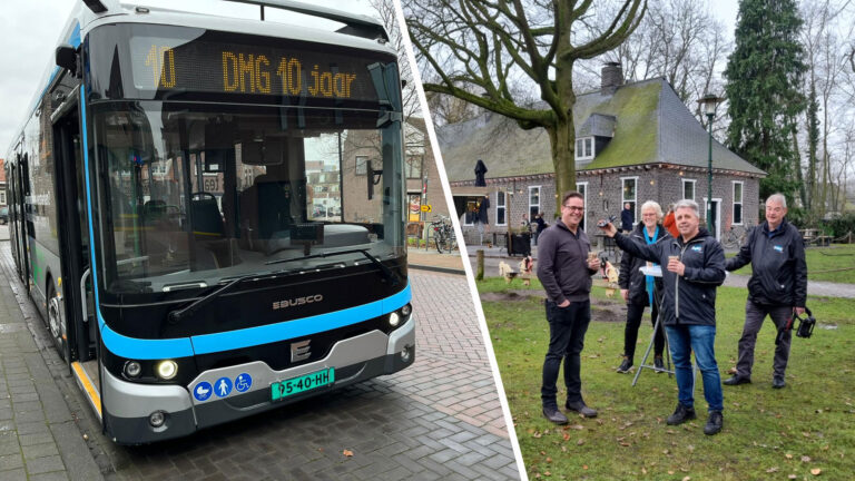 Promotietour DMG-bus zorgt voor verbaasde gezichten: ‘Ik wist niet dat er hier een Lijn 10 reed’