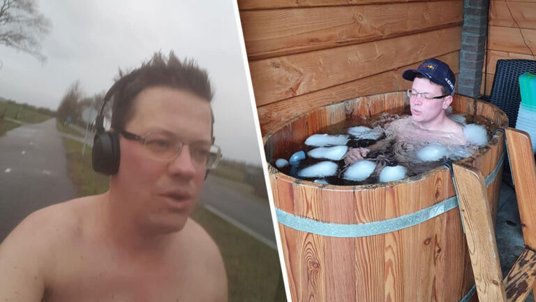 Roel Oomen uit Liessel is fan van de kou; ‘Geeft mij als MS-patiënt weer energie’