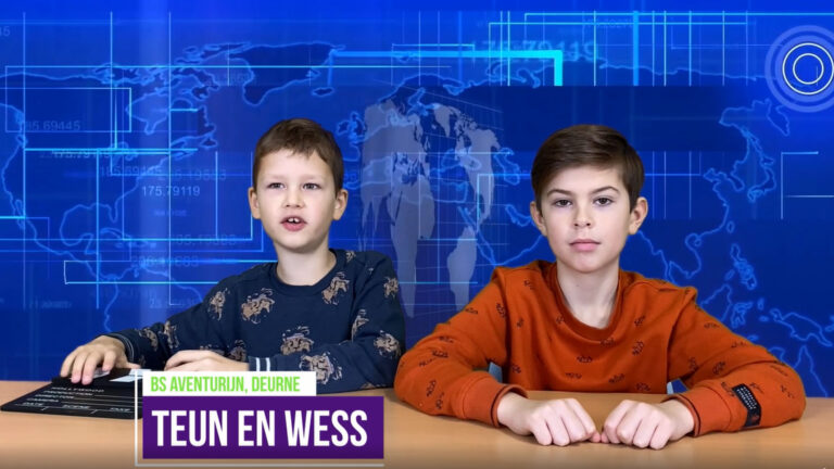 Basisschoolleerlingen uit Deurne, Asten en Someren maken eigen journaal voor kids