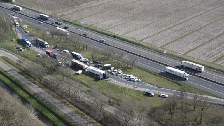 Veel beroepschauffeurs onder invloed bij grote internationale verkeerscontrole A67