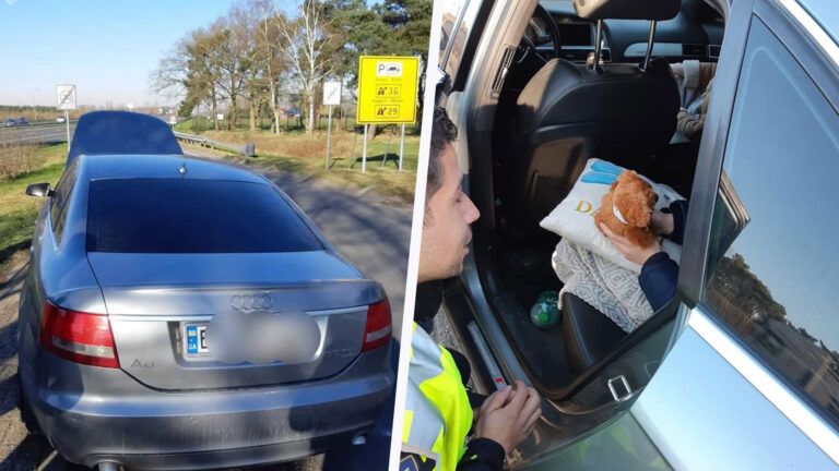 Politie helpt gestrande Oekraïense vluchtelingen op A67 bij Asten