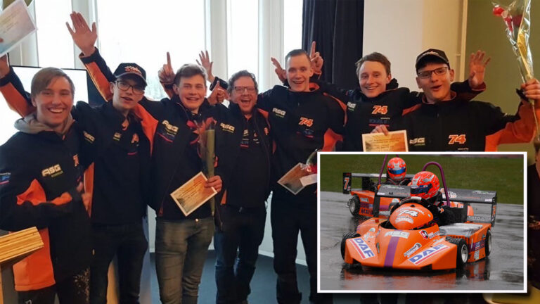 Leerlingen Hub van Doornecollege winnen hoofdprijs met duurzame elektrische kart