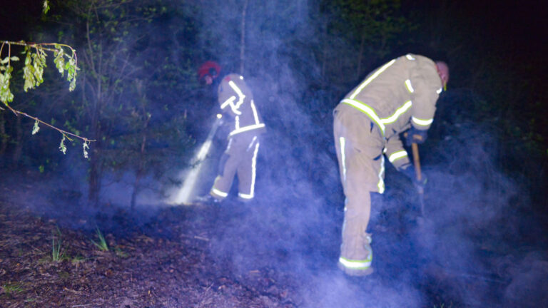 Brandstichting in bosgebied tussen Vlierden en Brouwhuis