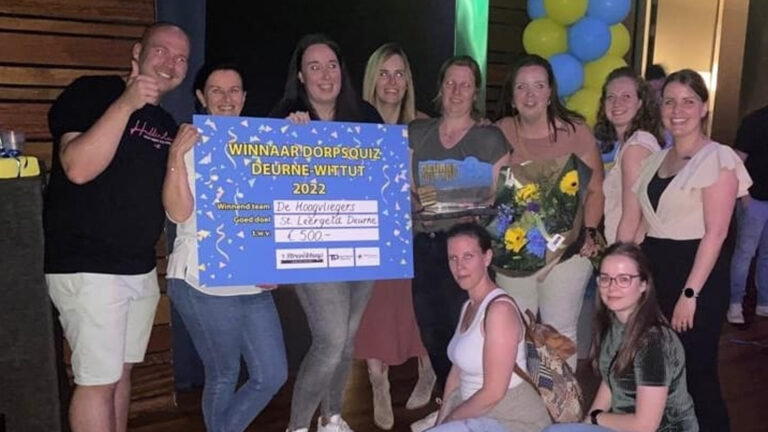 Winnaars Deurne Wittut doneren prijzengeld aan Stichting Leergeld Deurne