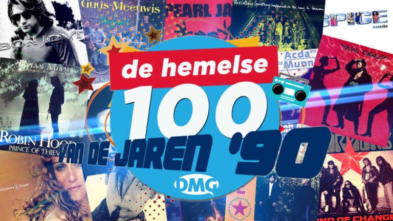 Beste pop- & rocksongs jaren ’90 worden gekozen door luisteraars DMG Radio in Hemelse 100