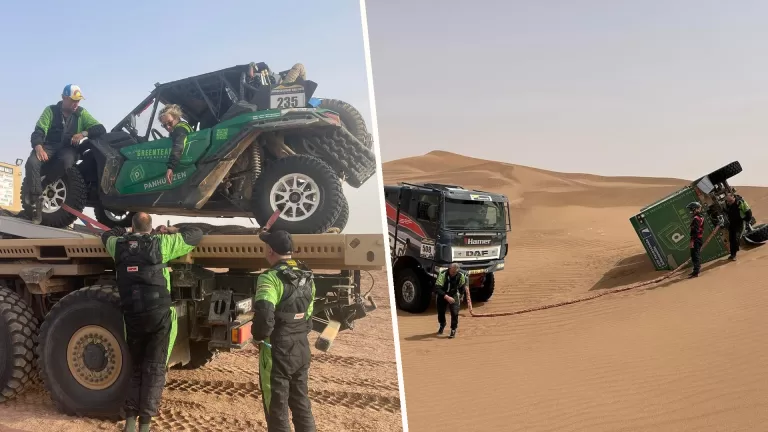 Dubbel pech voor Deurnese Greenteam Panhuijzen in Morocco Desert Challenge