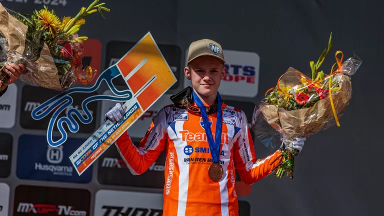 Dex van den Broek uit Deurne derde bij Wereldkampioenschap Motorcross