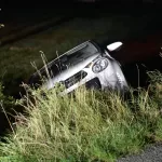 Auto in sloot Bakel