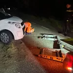 Auto in sloot Bakel