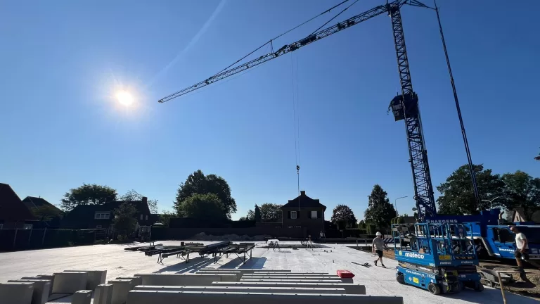 Eerste contouren van nieuwe Aldi-supermarkt aan Veldstraat worden zichtbaar