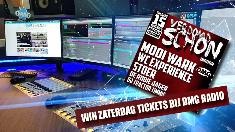 Win zaterdag tickets bij DMG Radio voor ‘Verdomd Schon’ met Mooi Wark, WC Experience en Stoer