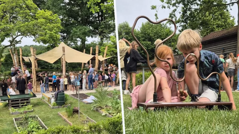 Griendtsveense basisschool opent bijzonder leslokaal; ‘Lekker leren en samen spelen in de buitenlucht’