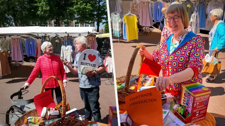 Platform Global Goals vraagt op Deurnese weekmarkt aandacht voor eerlijke handel