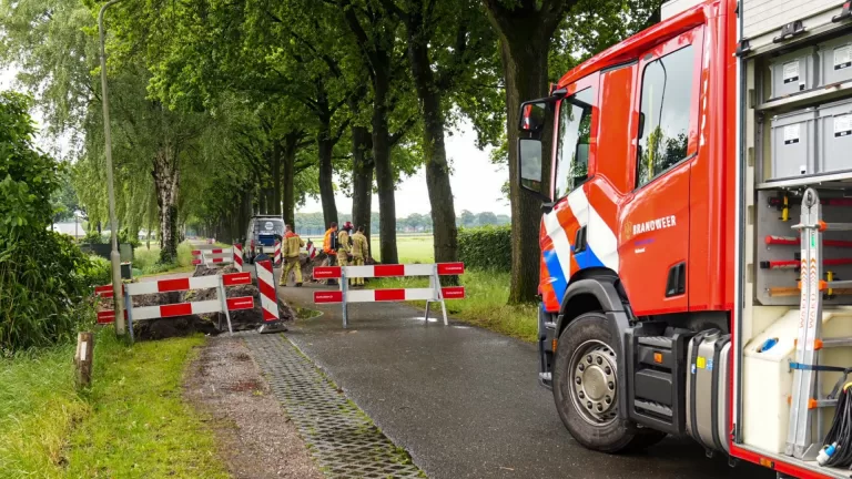 Gaslekkage veroorzaakt bij werkzaamheden aan Voorpeelweg in Deurne