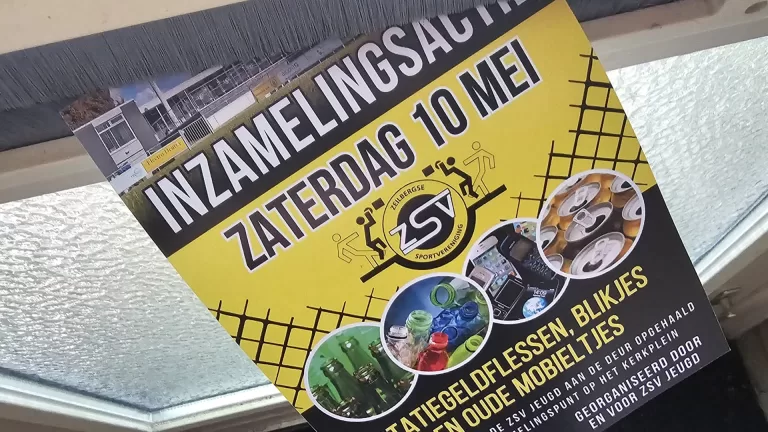 Jeugdspelers ZSV gaan langs de deuren voor inzamelingsactie