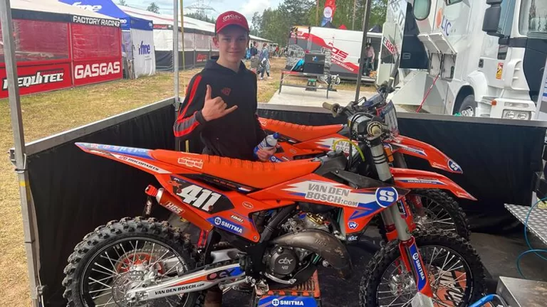 Motorcrosser Dex van den Broek kwalificeert zich voor EMX125-wedstrijd in Letland