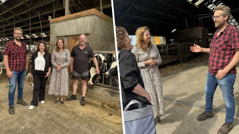 D66-Kamerlid Anne-Marijke Podt bezoekt melkveehouders in Deurne; ‘Geef ons de ruimte, dan kunnen we aan de slag’