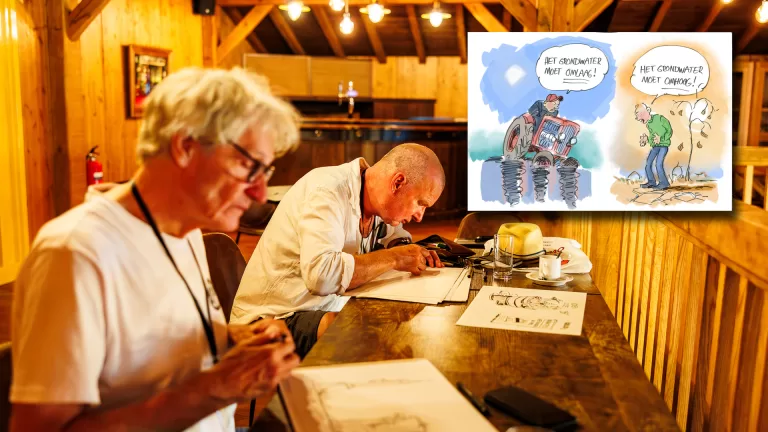 Cartoonisten leggen uitdagingen in de Peel vast in treffende tekeningen