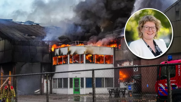 Burgemeester Buter begrijpt zorgen over brand bij Attero: ‘Het was heftig en inwoners zitten met veel vragen’