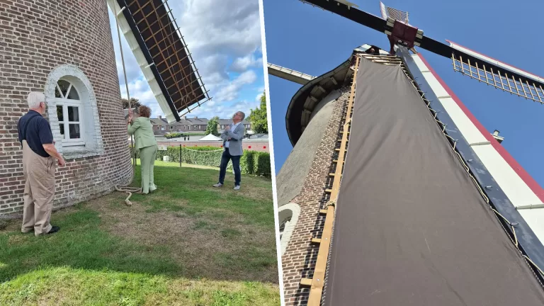Liesselse molen De Volksvriend draait weer na ruim drie jaar stilstand