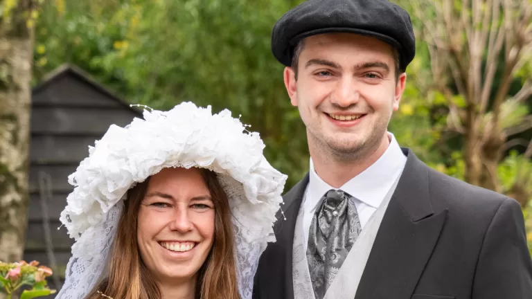 Sander Verhees en Cynthia Dings 32ste boerenbruidspaar in Sint Jozefparochie