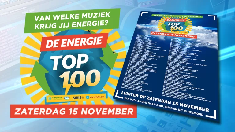Energie Top 100 van start op DMG Radio: ‘Daar kan je niet bij stil blijven zitten’