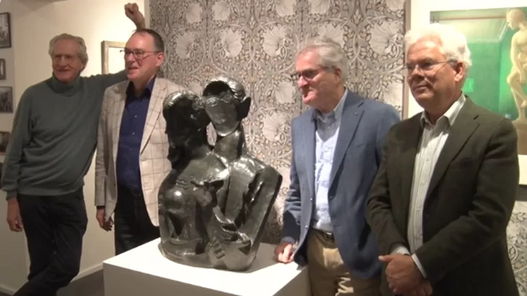 [VIDEO] Sculptuur van Zadkine onthuld bij De Wieger; lang gekoesterde wens gaat in vervulling