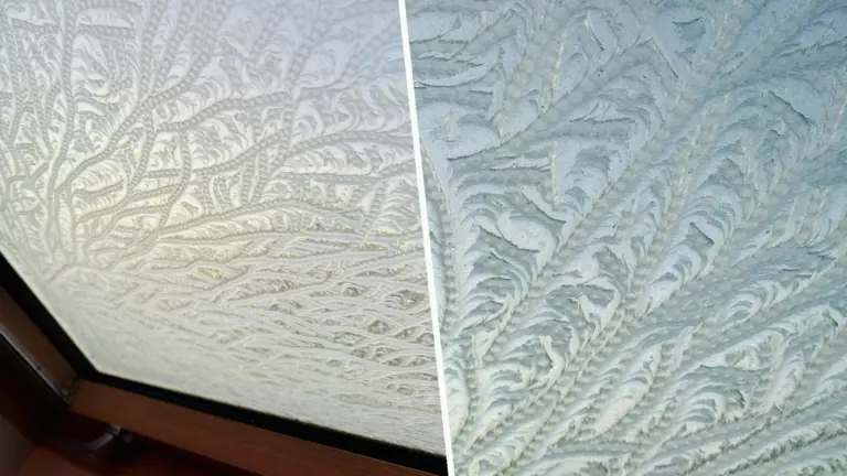 Maarten uit Deurne wordt dankzij vrieskou verrast met kunstwerk op zijn dakraam: ‘Zoiets nog nooit gezien’