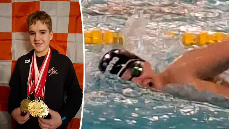 Jonge Deurnese zwemmer Jaro Hermans vijfvoudig Brabants kampioen