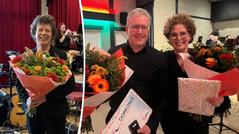 Jubilarissen muziekverenigingen Wilona en St. Willibrordus gehuldigd tijdens Jingle & Joy-kerstconcerten
