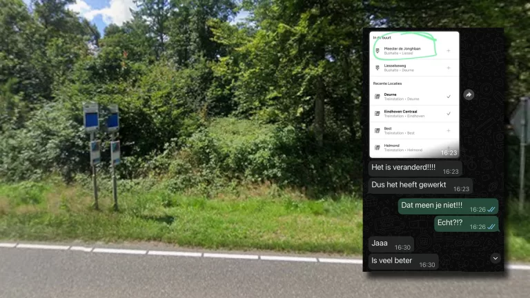 Bushalte tussen Deurne en Liessel krijgt nieuwe naam dankzij actie van tiener: ‘He did it!’