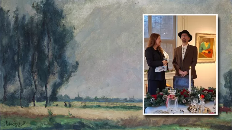 Nieuwe tentoonstelling Verwantschap in Verf in Museum De Wieger geopend door ‘Hendrik Wiegersma’