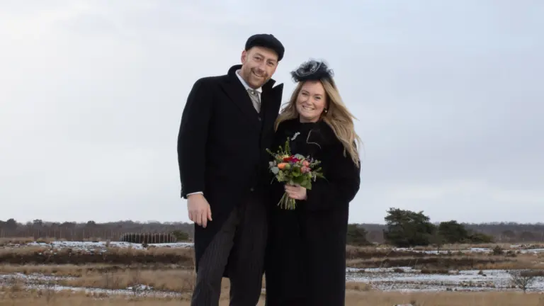 Rick Rongen en Suzan Thomassen uitgeroepen tot nieuw boerenbruidspaar van De Klotbultjes in Griendtsveen