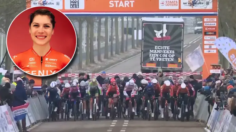 Neerkantse Yara Kastelijn eindigt als vijftiende bij NK veldrijden in Huijbergen