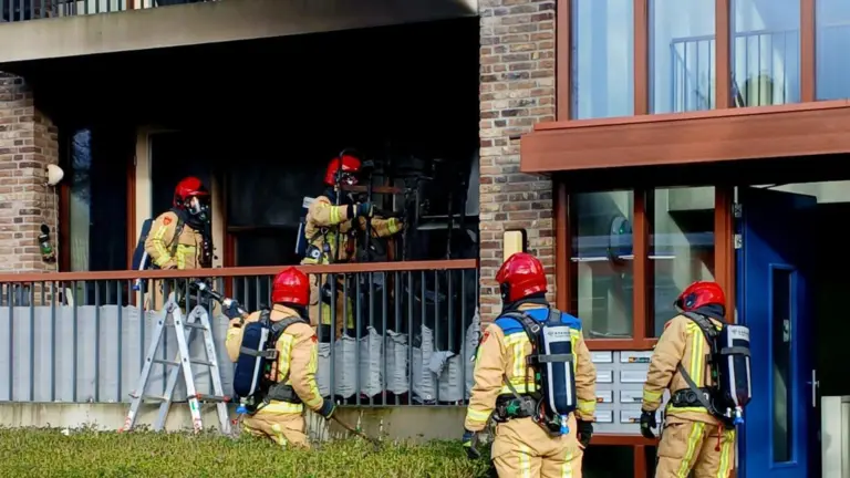 Brand in appartement aan Beukenstraat in Deurne snel onder controle; kat ongedeerd naar buiten gebracht