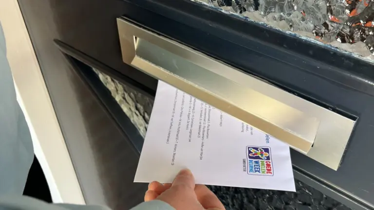 Collecte-enveloppen voor elfde editie Goede Doelen Week Deurne vallen in de brievenbus